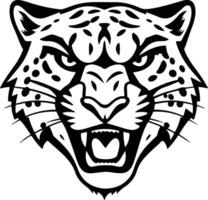 Jaguar head on a white background vector
