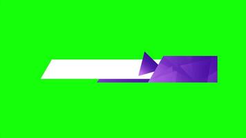 Lower third banner animation. Broadcast news lower third banner template design. headline title. Motion graphic. 4K animation, video