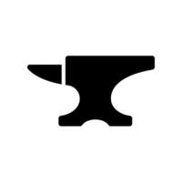 Simple anvil icon isolated on white background. vector