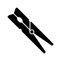 Simple clothes peg icon isolated on white backgruond. vector