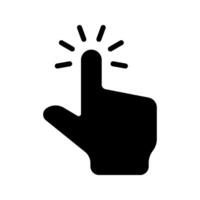 Hand click icon isolated on white background. vector