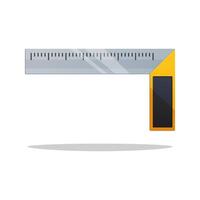 Try square tool isolated on white background. vector