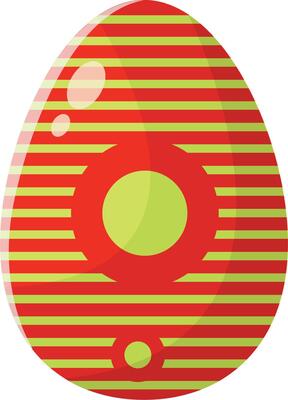 Easter Eggs Element with Simple Design.