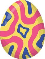 Illustration of Easter Eggs with Abstract Pattern Design vector