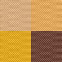 Set of Waffles Seamless or Repeating Textures in colors. Chocolate Waffle tile Texture. Print for fabric textile vector