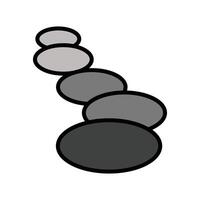 Stones lined up in a row Illustration vector