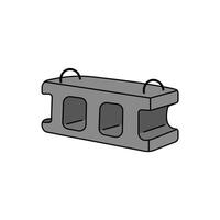 Concrete Block Illustration vector