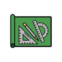 Drawing Tools and Geometry Instruments Illustration vector