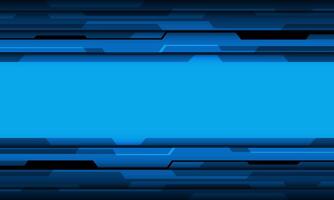 Abstract blue tone cyber geometric technology futuristic blank space design modern background vector