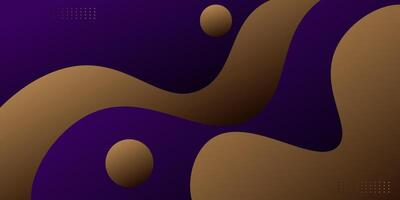 Colorful 3D abstract waves in brown and purple gradient colors. Overlapping paper cut wave pattern background. Eps10 vector