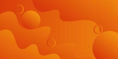 Modern dynamic orange textured background design in 3D style with bright colors. EPS10 vector
