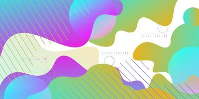 Premium colorful wavy background with soft gradient color in the background. vector