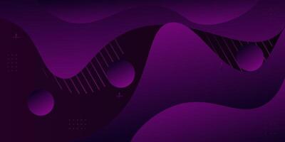 Simple abstract dark purple background with dynamic shape design and circle pattern. Eps10 vector