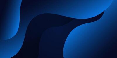 Abstract dark blue wave trendy 3D background. Overlapping wave layer pattern design. Eps10 vector