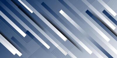 Abstract premium diagonal lines blue and white background with dynamic shadow. Eps10 vector