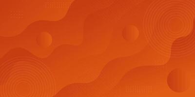 Abstract colorful orange 3D wave pattern background. Trendy background design illustration. Eps10 vector