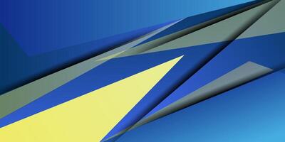 Abstract blue and yellow paper cut shadow pattern background. Simple background futuristic design. Eps10 vector