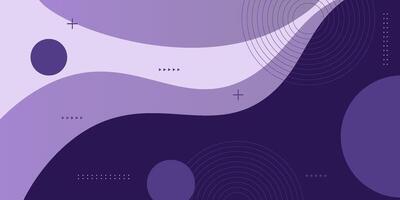 Abstract minimalist purple wave background. Simple wave color geometric pattern. Modern banner design. Eps10 vector