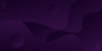 Abstract dark purple wave 3D background. Minimal fluid background with circle pattern. Eps10 vector