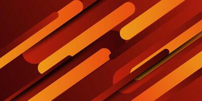 Abstract bright 3D background. Red and orange overlapping shapes pattern. Trendy concept on background. Eps10 vector