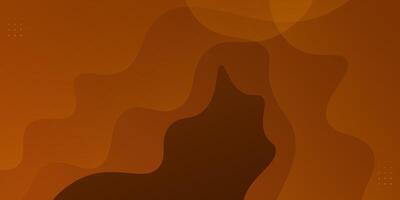 Abstract wave fluid dark orange background. Colorful background with wave pattern. Eps10 vector