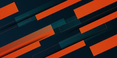 Abstract dark blue and orange gradient geometric background. Bright color gradient. Dynamic and colorful banner concept. Eps10 vector