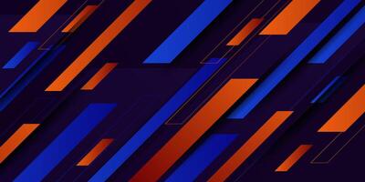 Abstract overlapping shapes on dark 3D background. Colorful pattern with lines. Eps10 vector