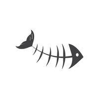 a Bone fish icon vector