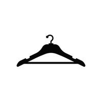 black hangers icon vector