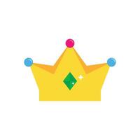 Yellow Crown icon design vector