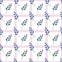 Lavender seamless pattern background. Illustration for textile, wrapping vector