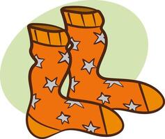 icon socks. Funny element in cartoon style vector