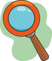 Illustration of a magnifying glass icon. Magnifying magnifying glass zoom zoom icon professionally on white background vector