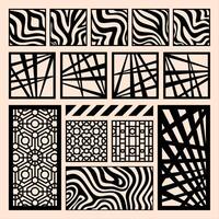 Harmonic Blend of Organic and Geometric Patterns A Visual Symphony of Abstract Art vector