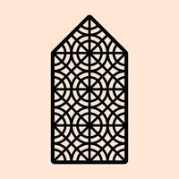 Architectural Metal Screens for Elegant Room Dividers and Partitions vector