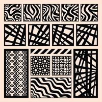 Mesmerizing Abstract Patterns A Fusion of Waves, Geometric Grids, and Chaotic Lines in Art vector