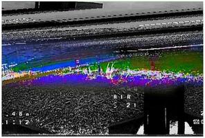 TV static noise texture. Television noise abstract grayscale glitch modern decoration background. VHS signal with colored stripes, interferences or glitches. Glitched white noise. vector