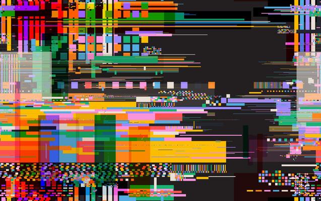Seamless pattern digital decay elements. Seamless pattern Retro pixel texture, broken distorted elements. Geometric glitch, colored abstract art tv noise effect. illustration.