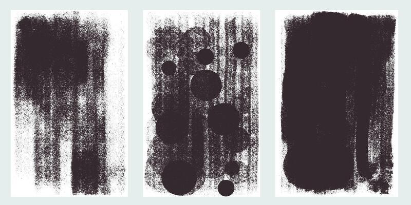 Set of templates grunge texture. Hand drawn dotted texture. abstract shapes with distressed grunge effect. Distress overlay texture. Surface dust, rough dirty wall. Worn, torn, weathered effect