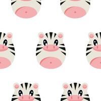 seamless Easter pattern with Easter eggs with an animal design, namely with a zebra design, for Easter designs and posters vector