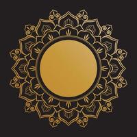 Classical golden mandala pattern vector
