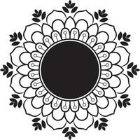 Mandala background in lineal style vector
