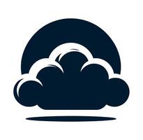 Cloud icon isolated on white background vector