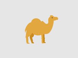 stylized illustration of a camel in a simple vector