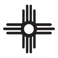 Simple Zia Symbol Image Representing New Mexico Culture vector
