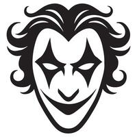 Joker Silhouette Artistic Graphic for Evil Genius Admirers vector