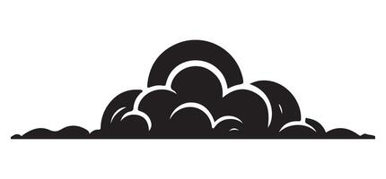 Low Lying Cloud A Illustration for Weather and Forecasts vector