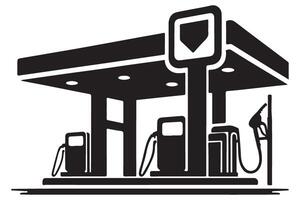 Fuel up your car at the local gas station image vector