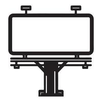 Blank Billboard Sign Advertising Empty Ad Space Illustration vector