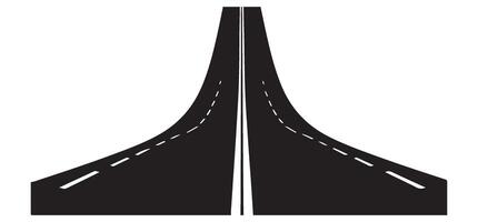 Endless Road Ahead An Open Highway for New Adventures and Journeys vector
